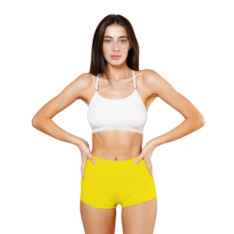 Bóxer para dama -Paquete de 2 de piezas, amarillo, FLEX