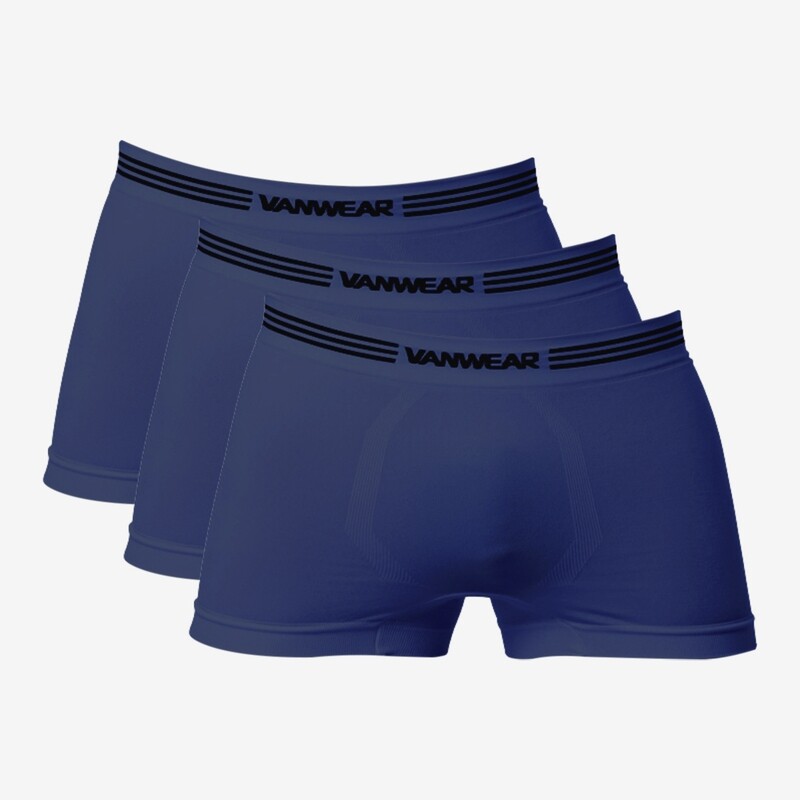 Paquete de 3 Bóxer seamless (azul medio)