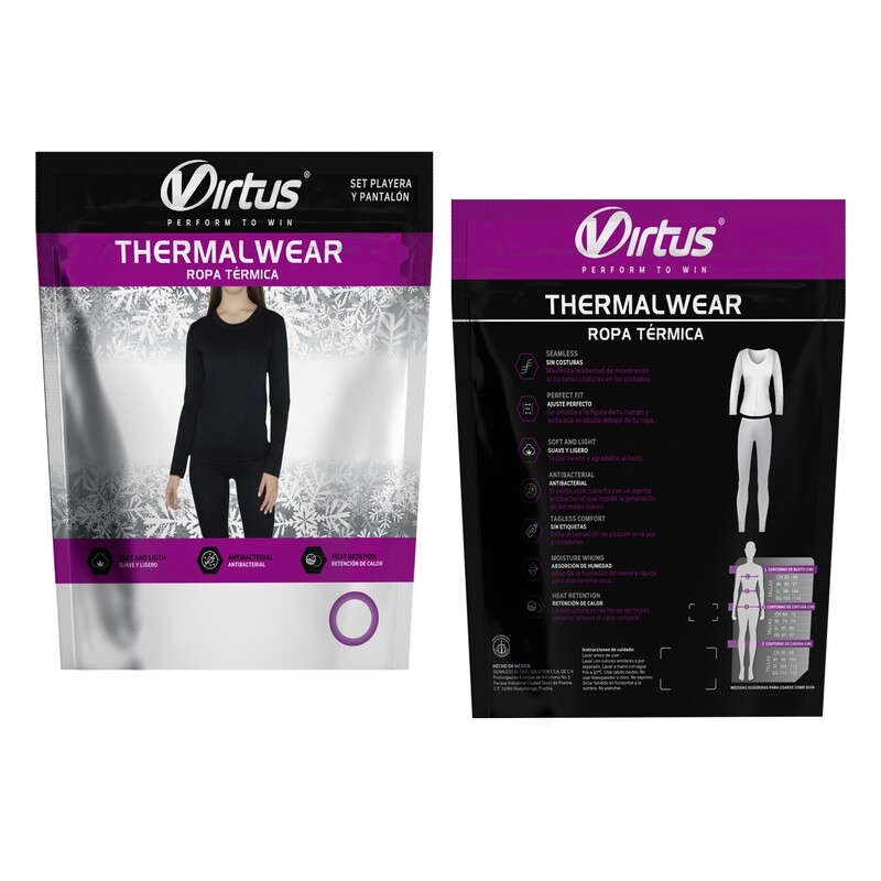 Paquete Playera+Legging Térmico Dama marca Virtus Calidad PREMIUM