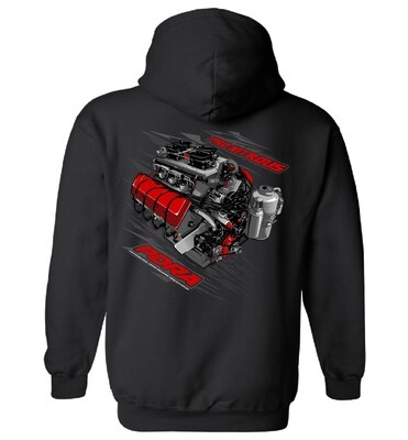 Nitrous Engine Design Hooded Sweatshirt