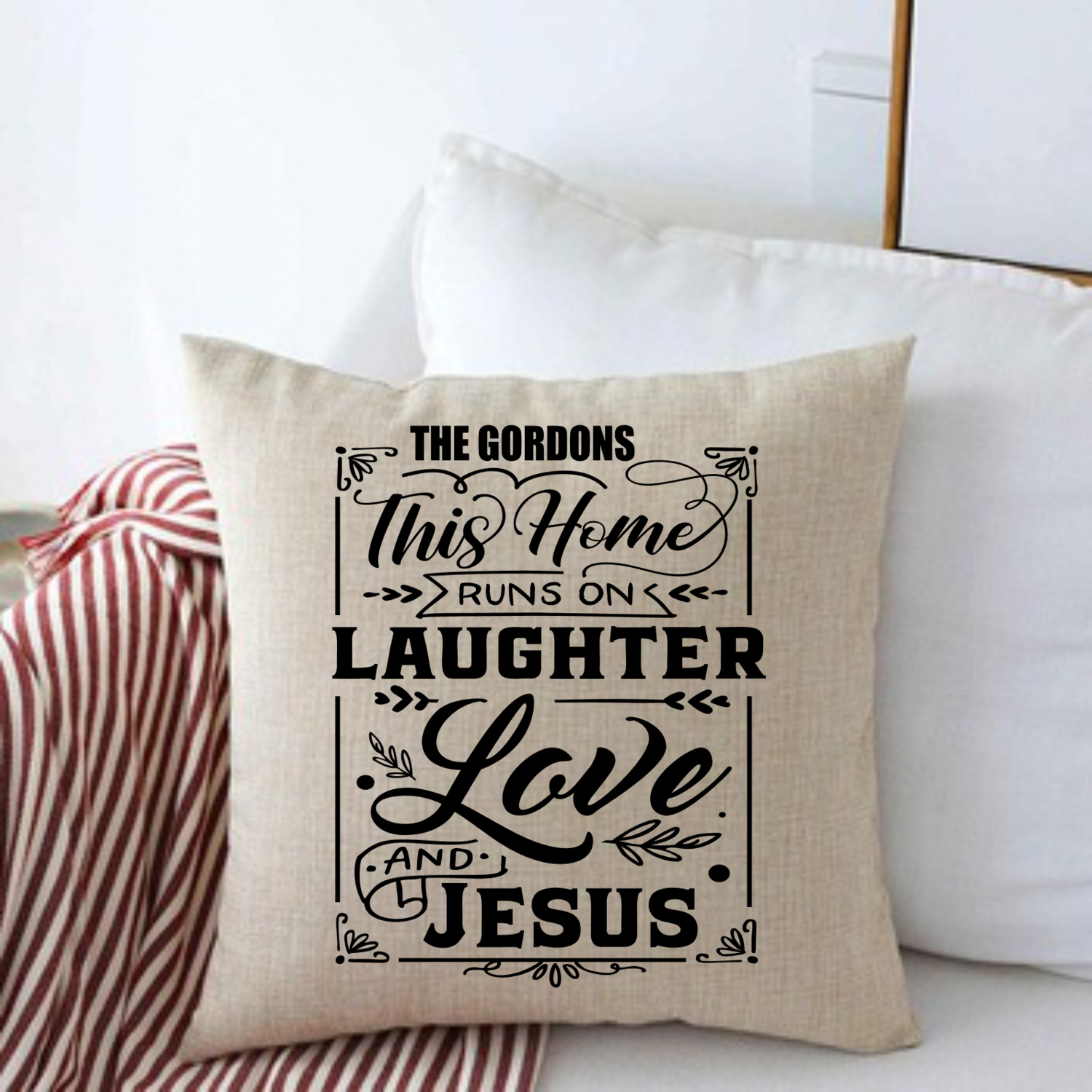 Personalized Throw Pillows for Family-Housewarming Gift-Holiday Gift-Gift for Friends