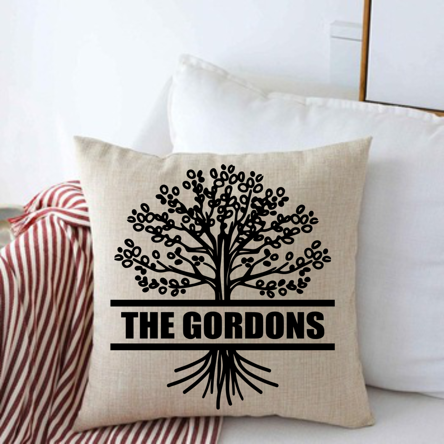 Personalized Throw Pillows for Family-Housewarming Gift-Holiday Gift-Gift for Friends