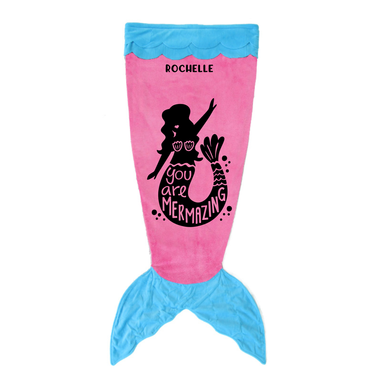 Personalized Plush Tail Sack Blankets For Kids