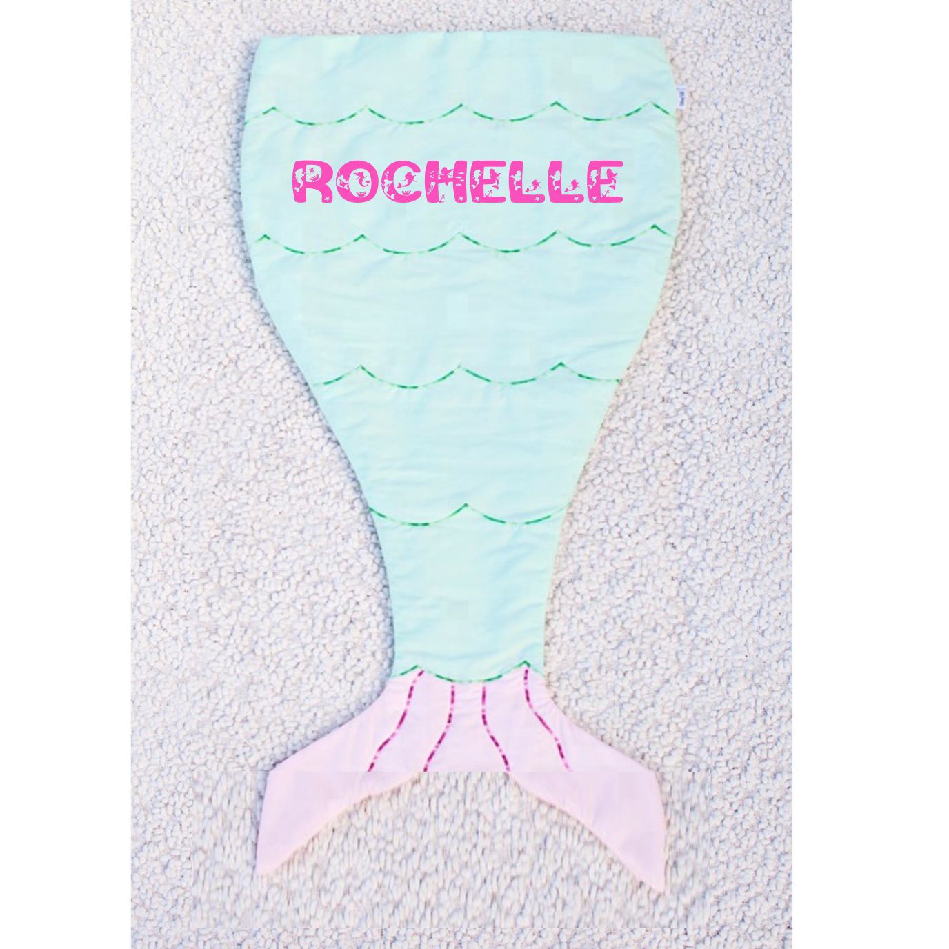 Personalized Plush Tail Sack Blankets For Kids