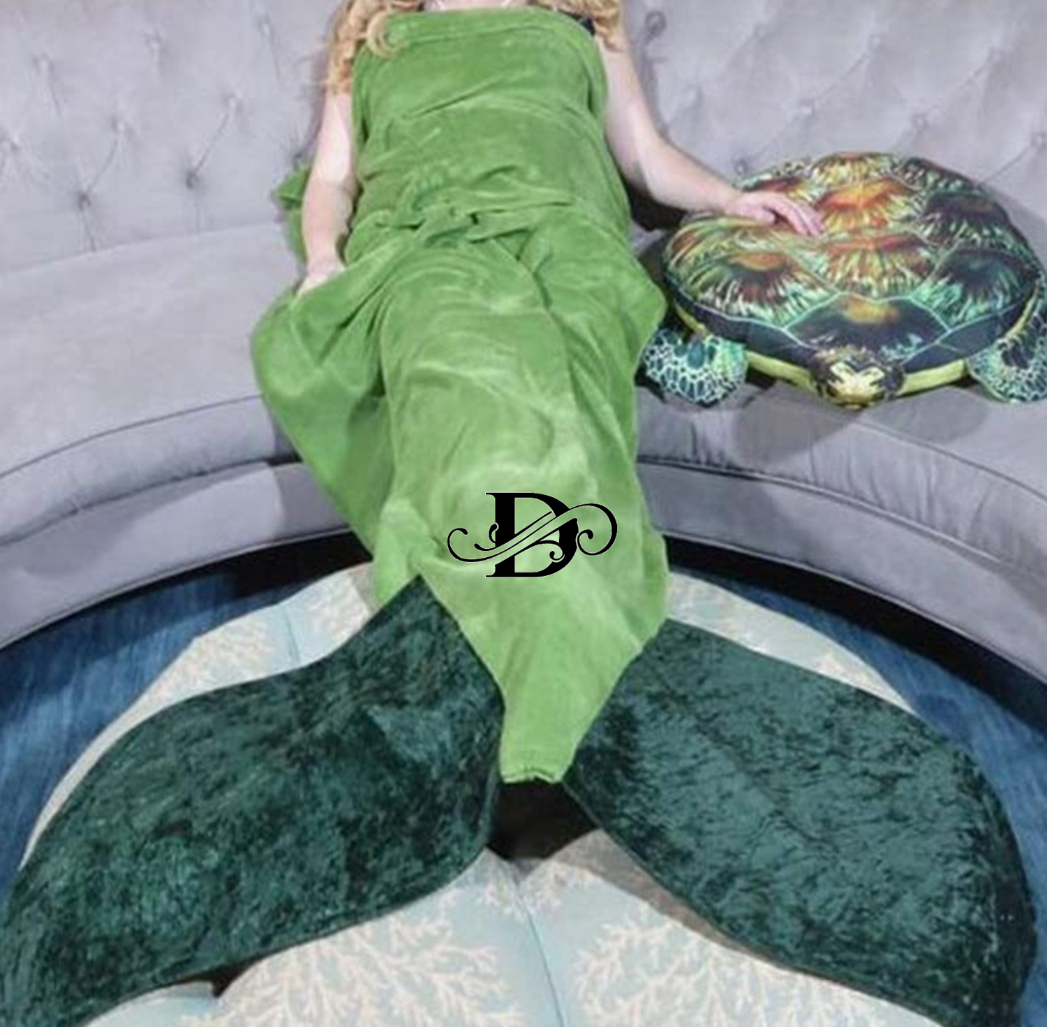 Personalized Plush Tail Sack Blankets