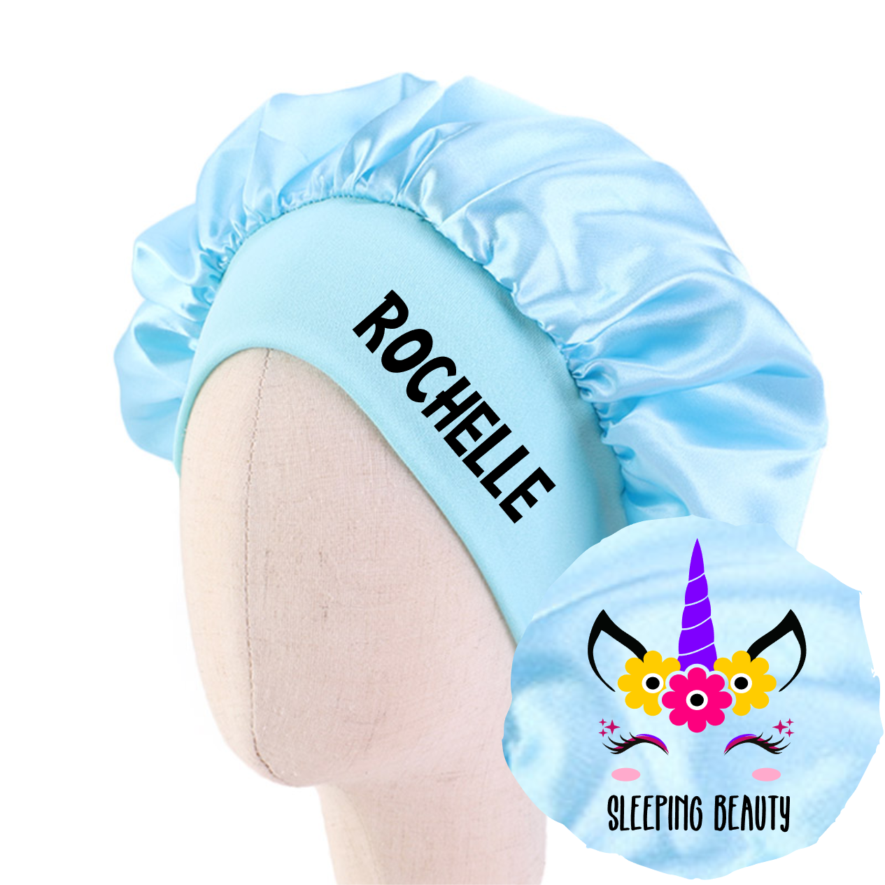 Personalized Cozy Bonnets For Girls, Selection: Sleeping Beauty