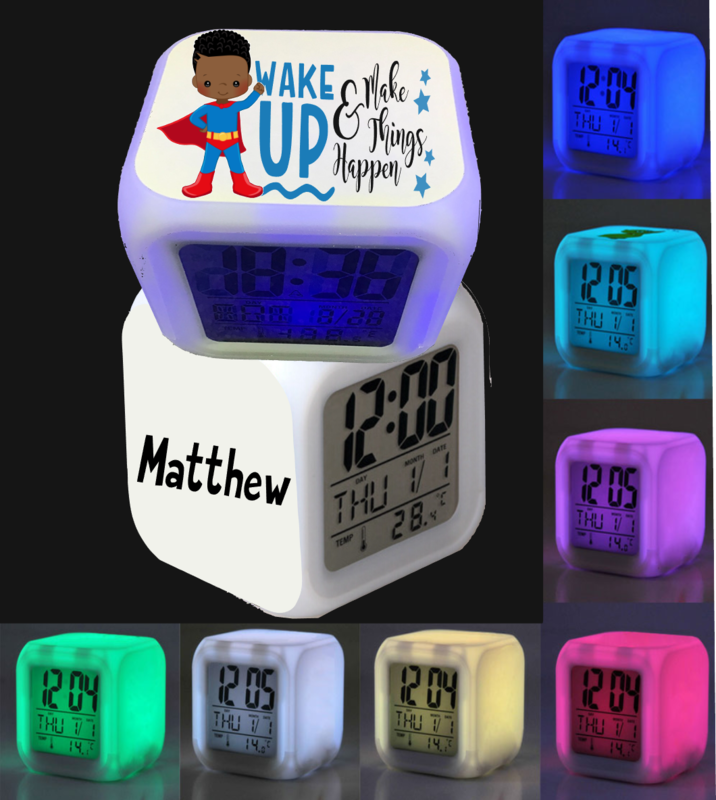 Personalized Glow Clocks