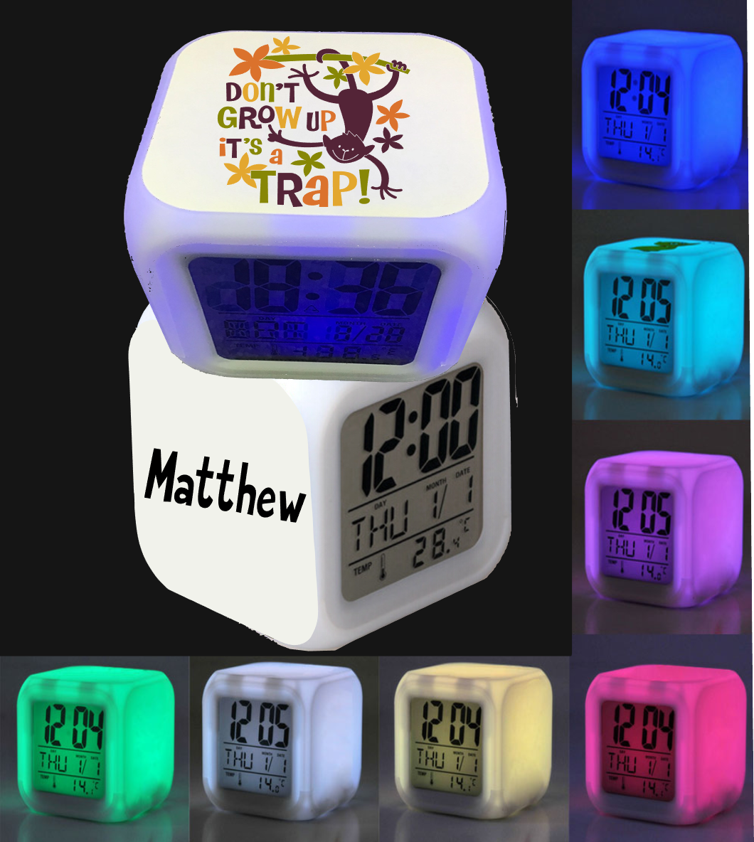 Personalized Glow Clocks