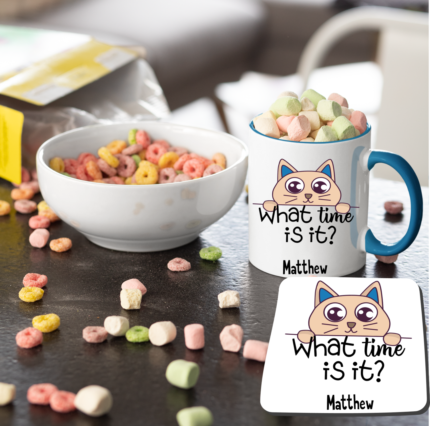 Personalized Mug &amp; Coaster Sets For Kids