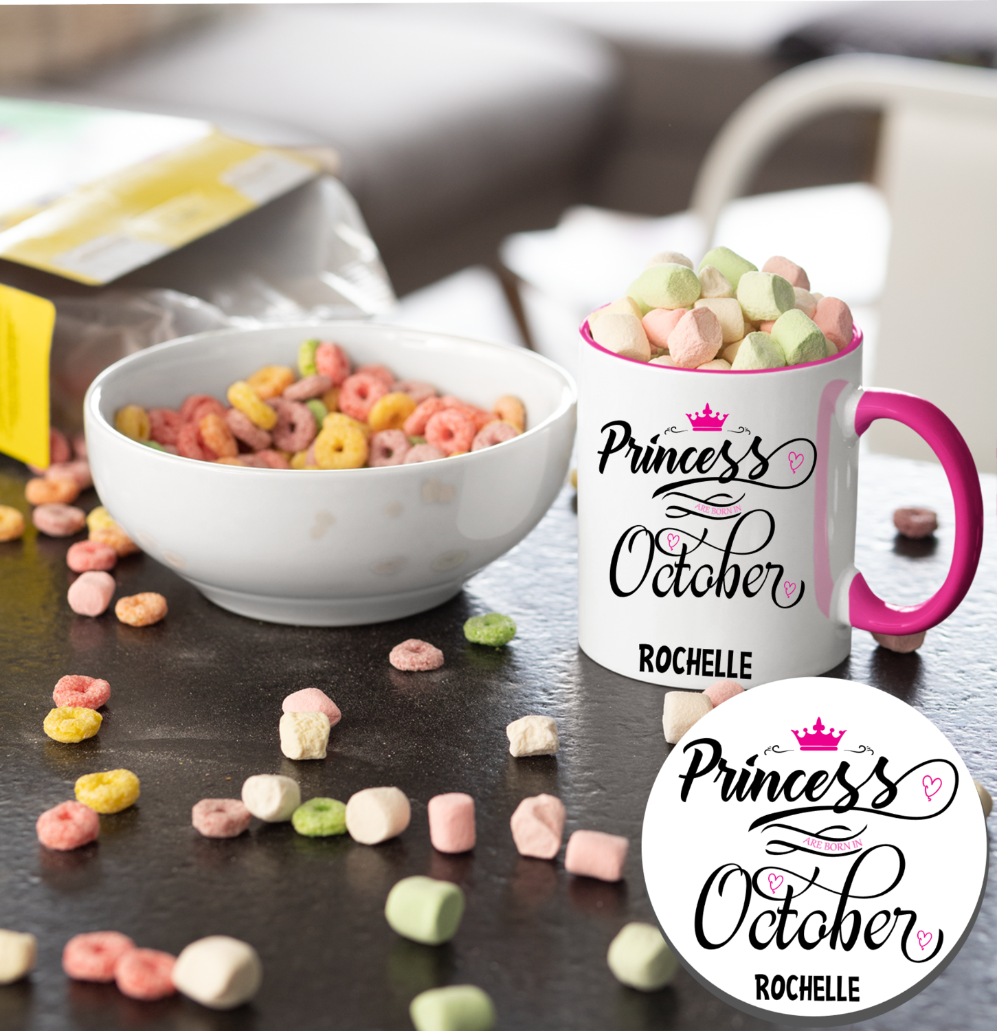 Personalized Mug &amp; Coaster Sets Kids-Birthday