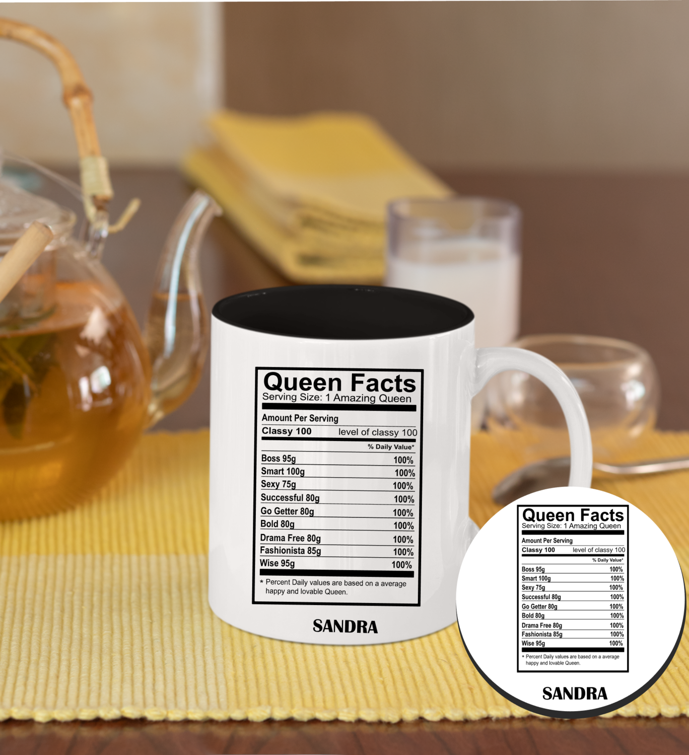 Personalized Mug &amp; Coaster Sets-His/Hers
