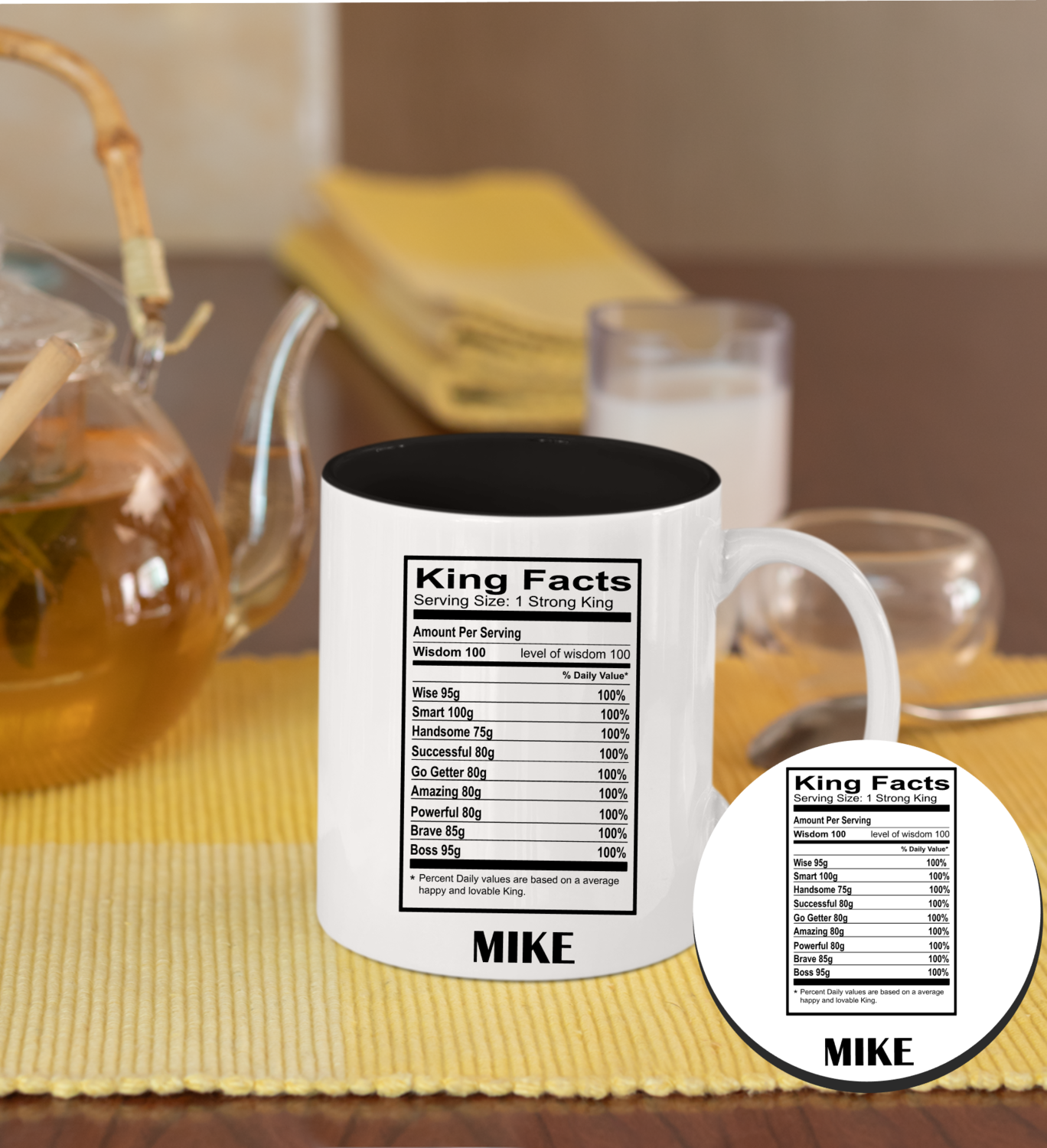 Personalized Mug &amp; Coaster Sets-His/Hers