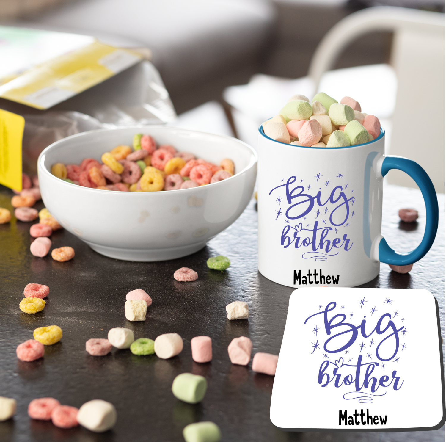 Personalized Mug &amp; Coaster Sets For Kids
