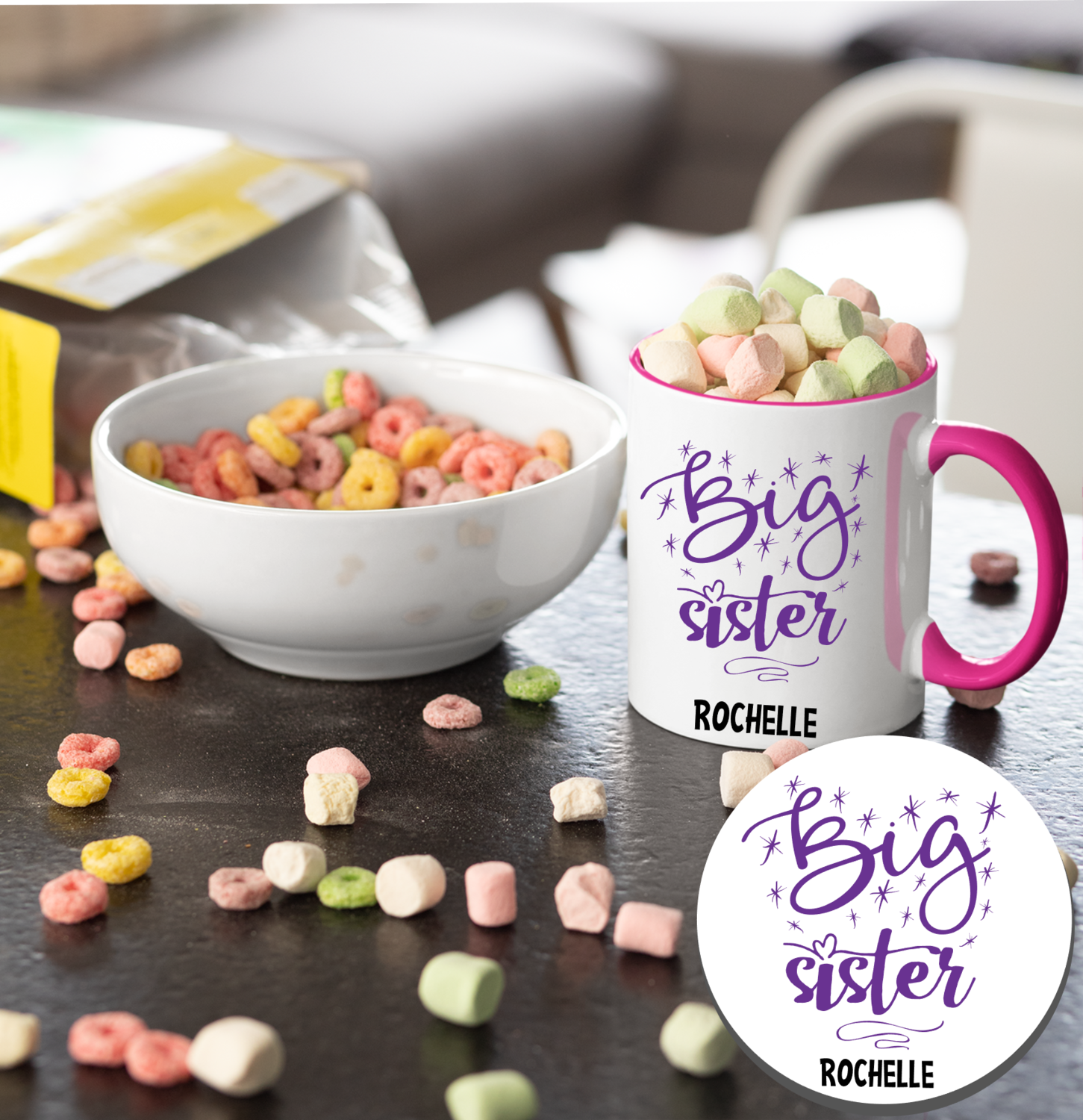 Personalized Mug &amp; Coaster Sets For Kids