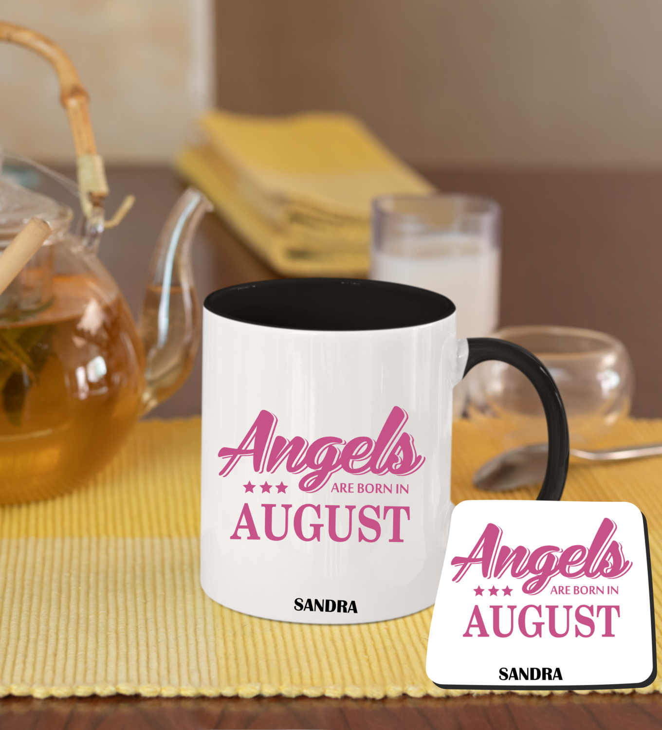 Personalized Mug &amp; Coaster Sets-Birthday