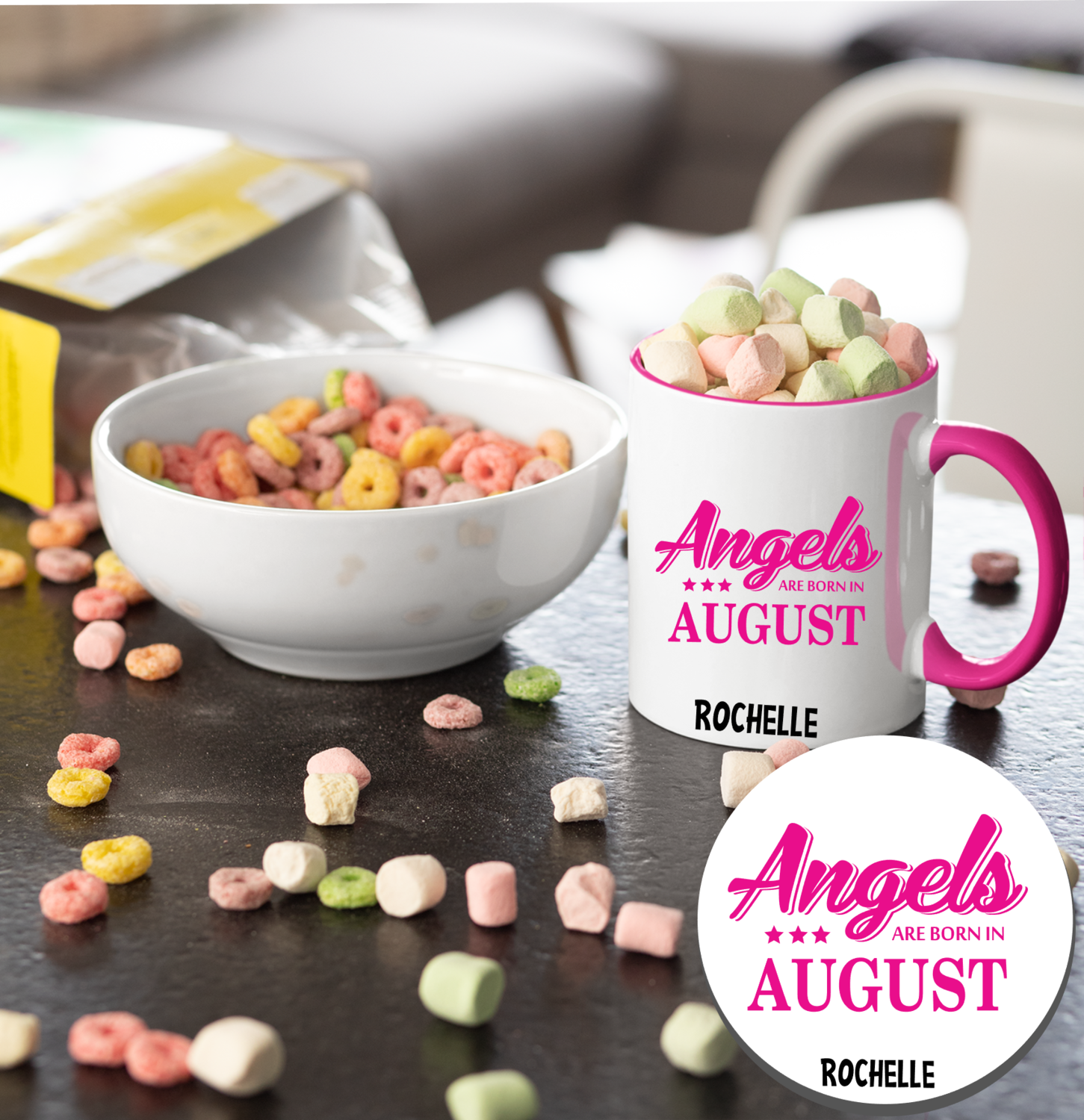 Personalized Mug &amp; Coaster Sets Kids-Birthday