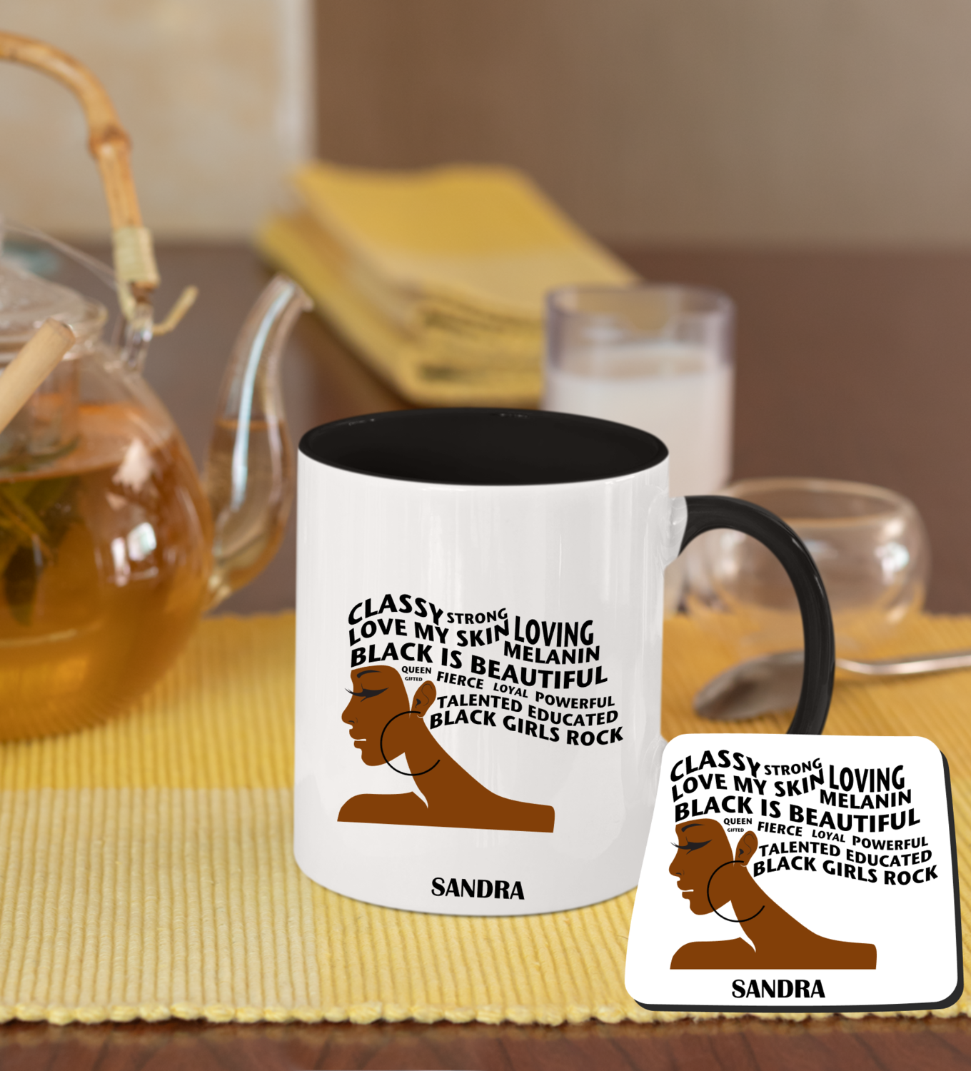 Personalized Mug &amp; Coaster Sets-His/Hers