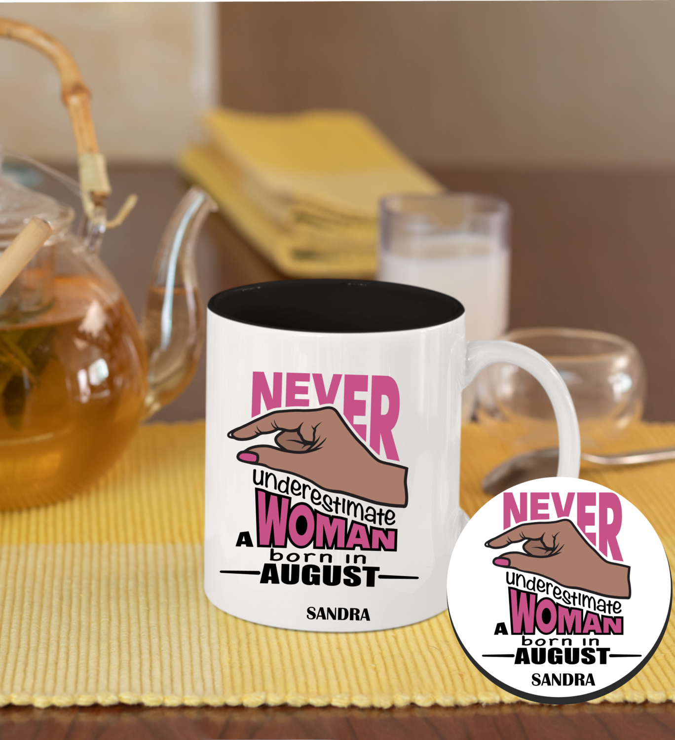 Personalized Mug &amp; Coaster Sets-Birthday