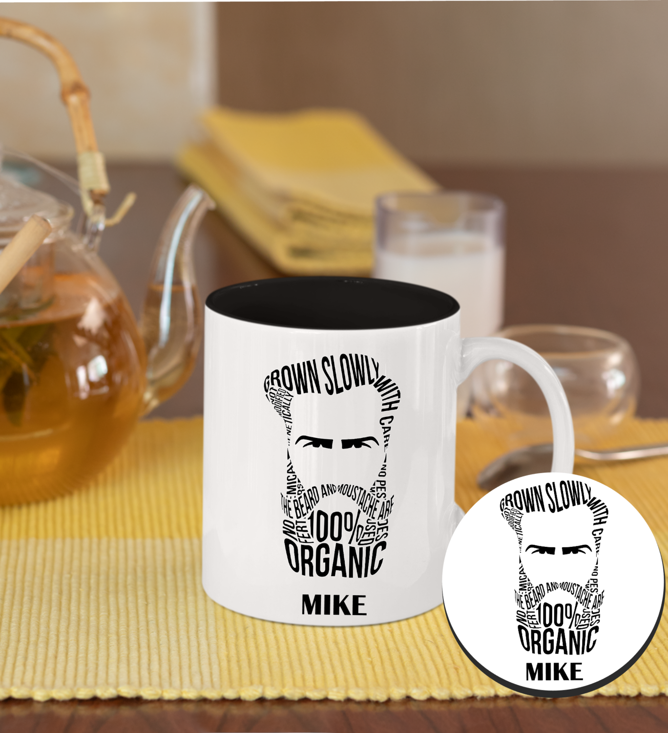 Personalized Mug &amp; Coaster Sets-His/Hers