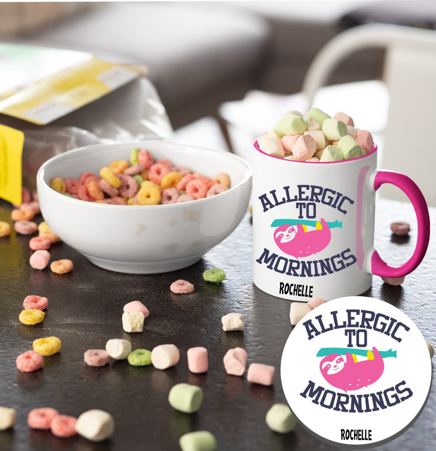 Personalized Mug &amp; Coaster Sets For Kids