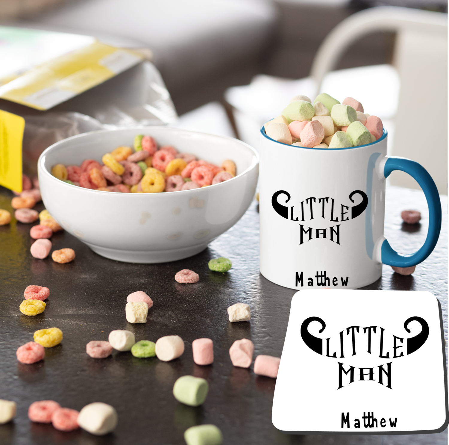 Personalized Mug &amp; Coaster Sets For Kids