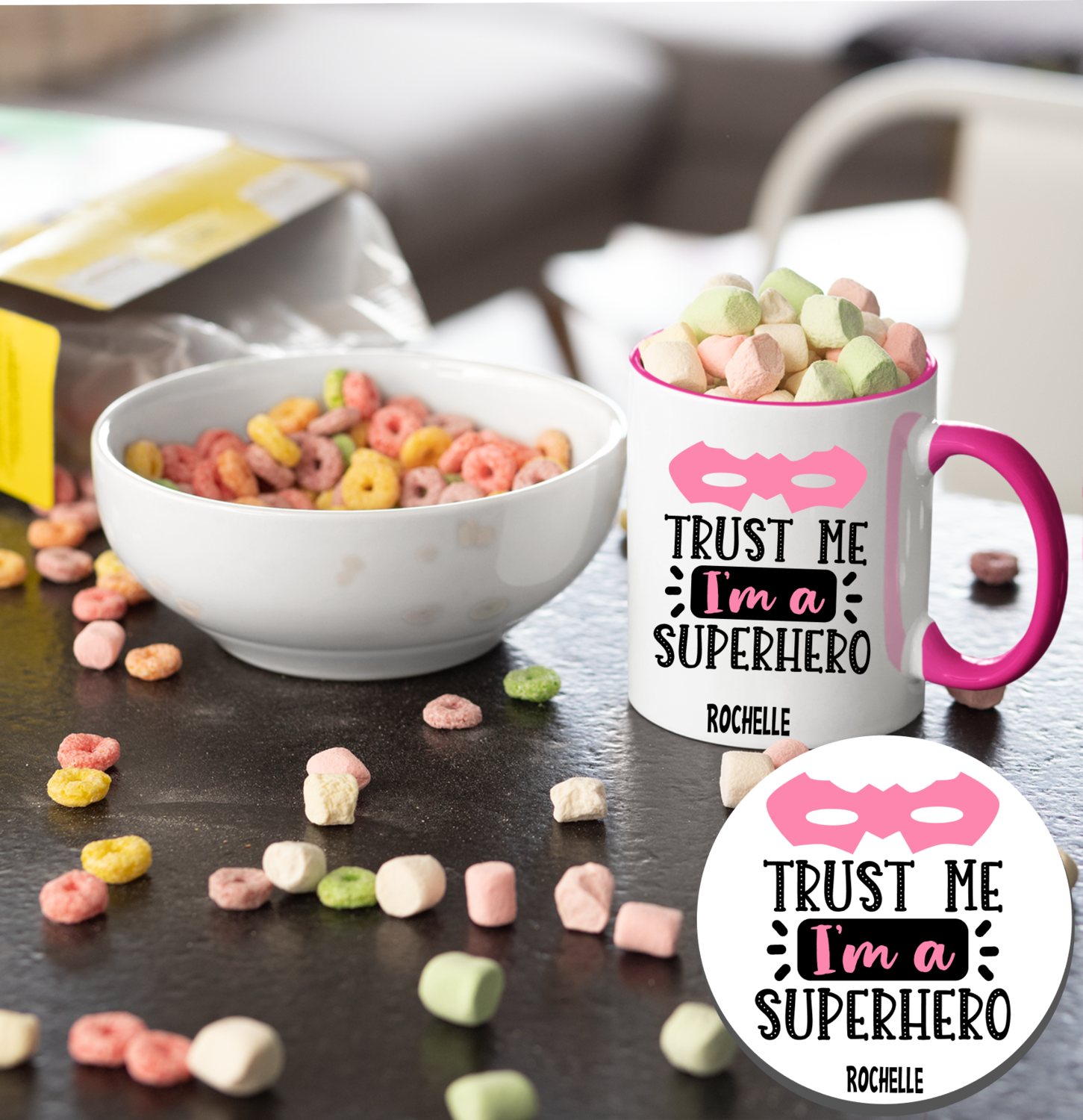 Personalized Mug &amp; Coaster Sets For Kids