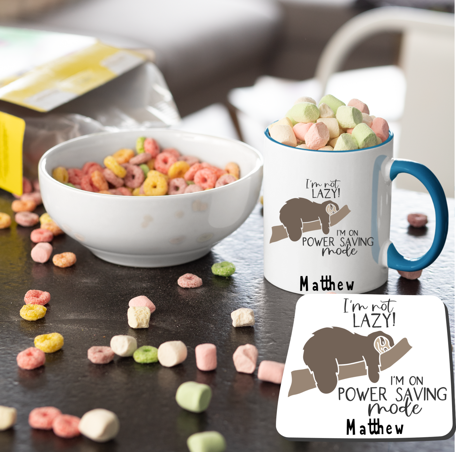 Personalized Mug &amp; Coaster Sets For Kids