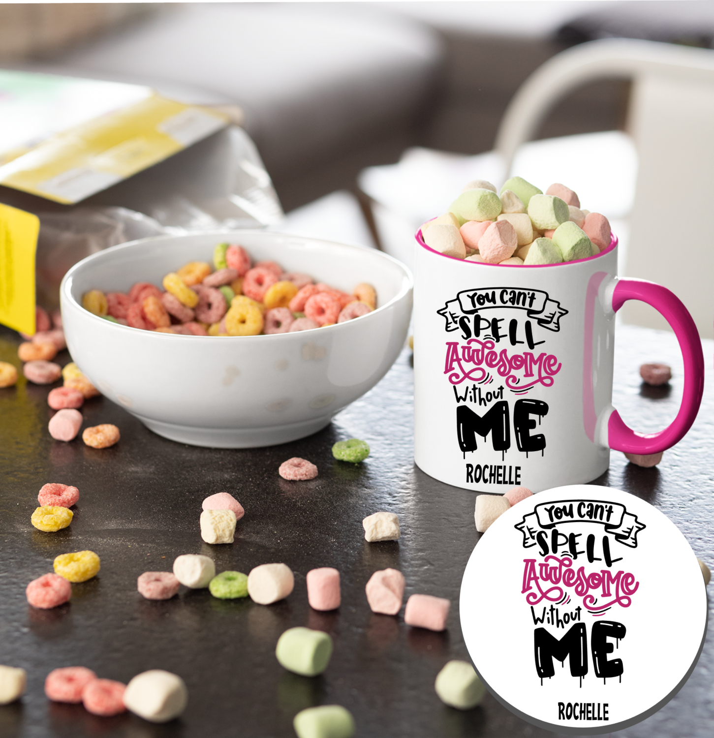 Personalized Mug &amp; Coaster Sets For Kids