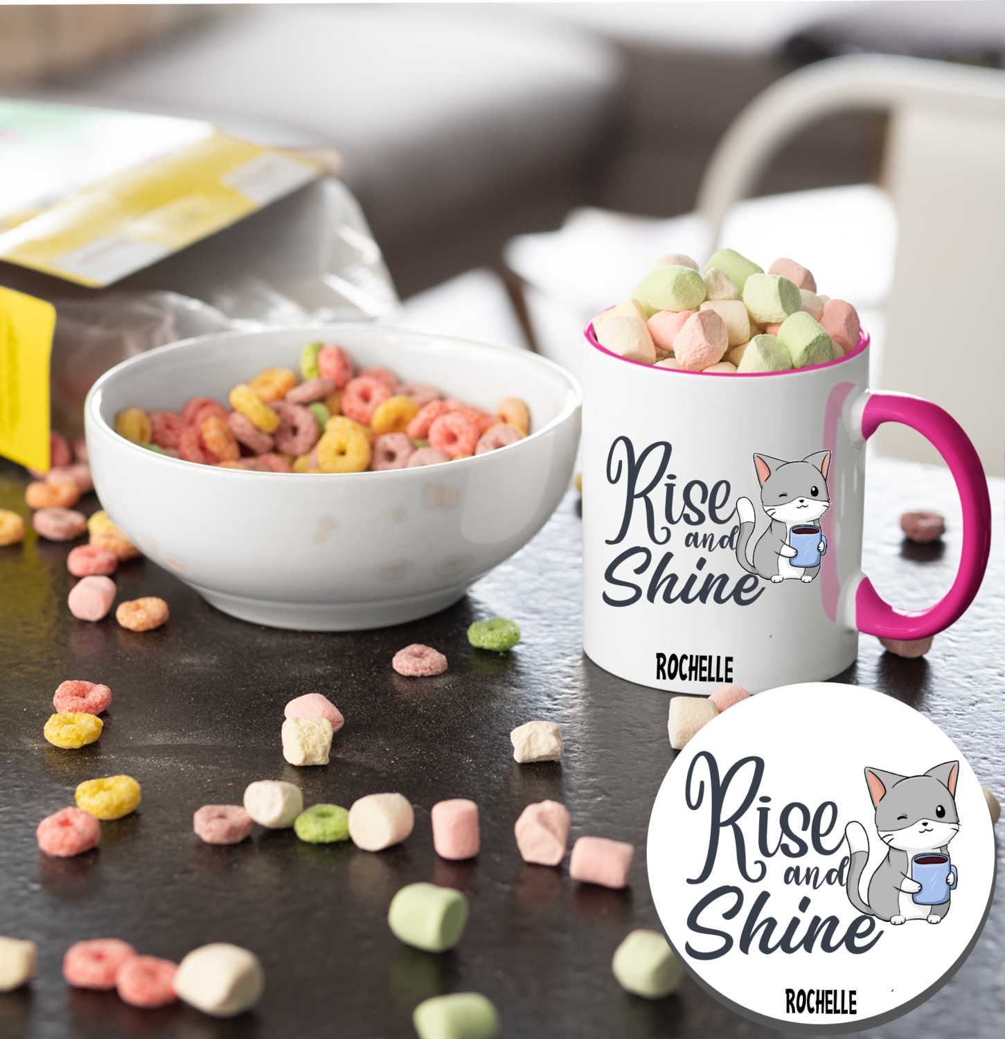 Personalized Mug &amp; Coaster Sets For Kids