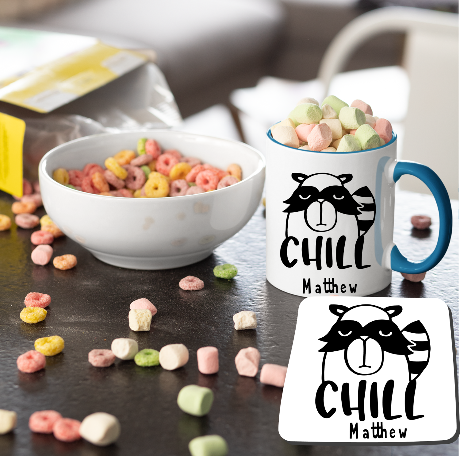 Personalized Mug &amp; Coaster Sets For Kids