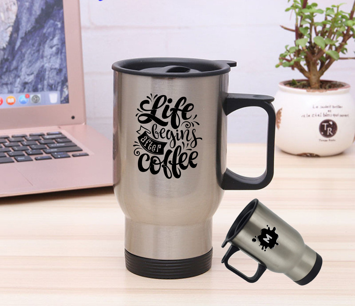 Personalized Stainless Steel Travel Mugs