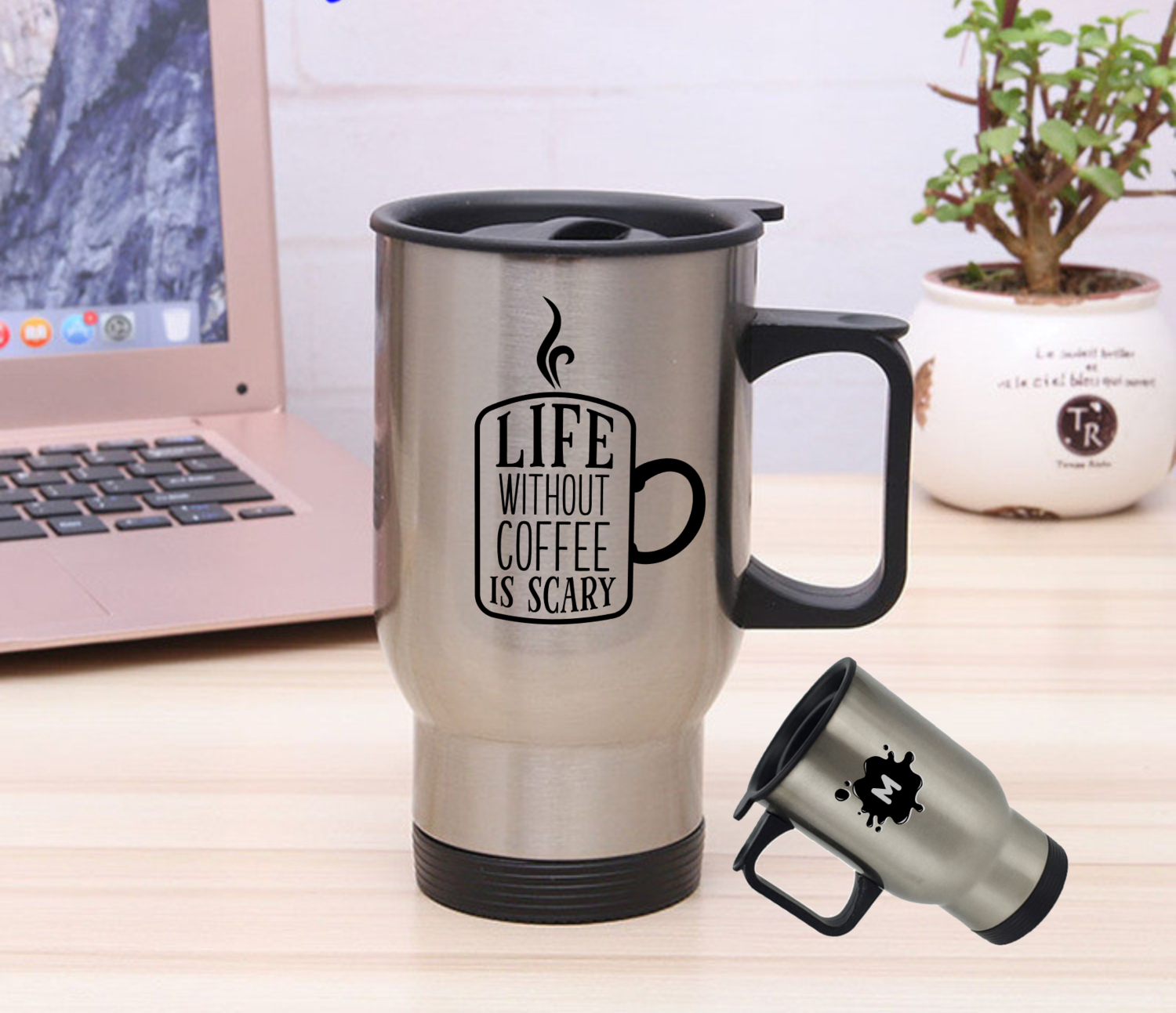 Personalized Stainless Steel Travel Mugs