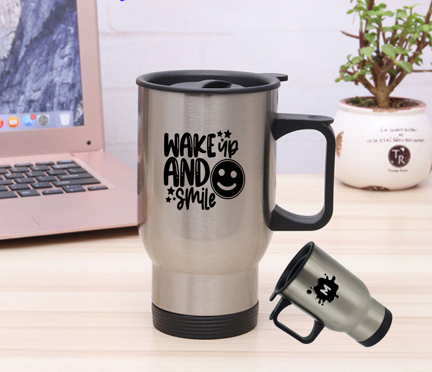 Personalized Stainless Steel Travel Mugs
