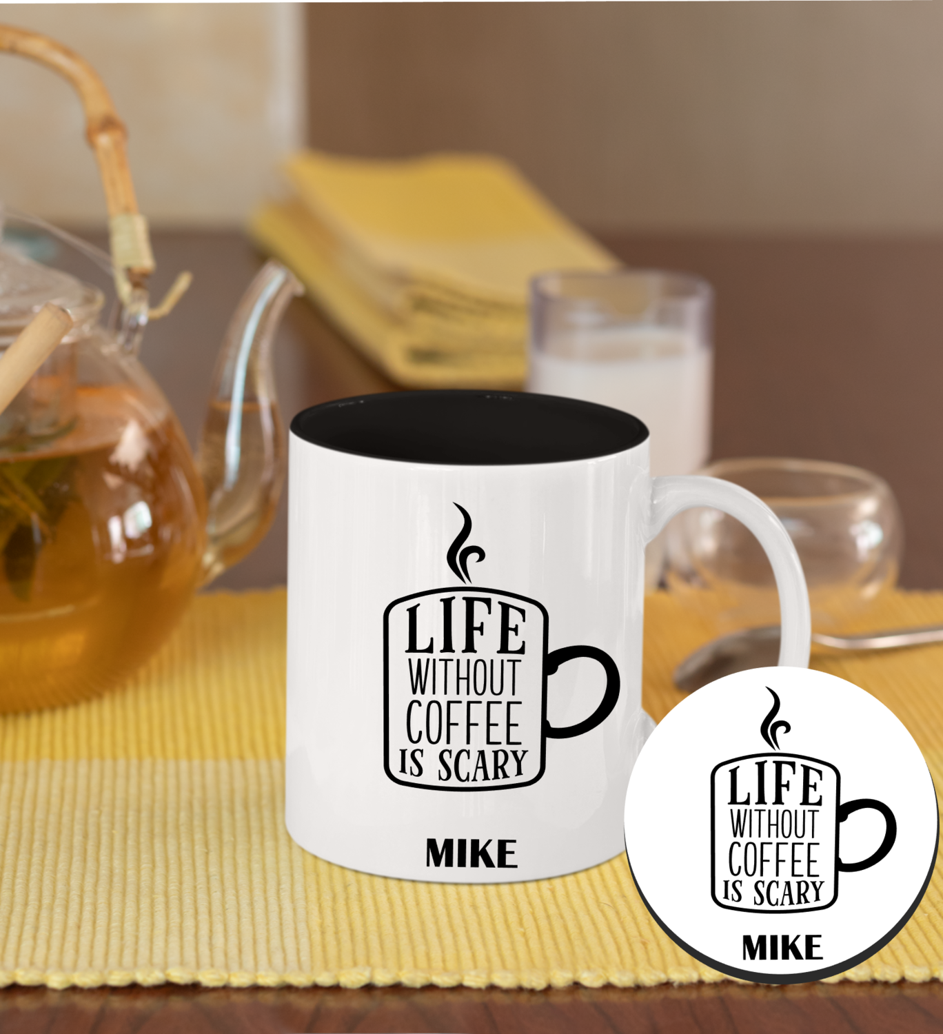 Personalized Mug &amp; Coaster Sets