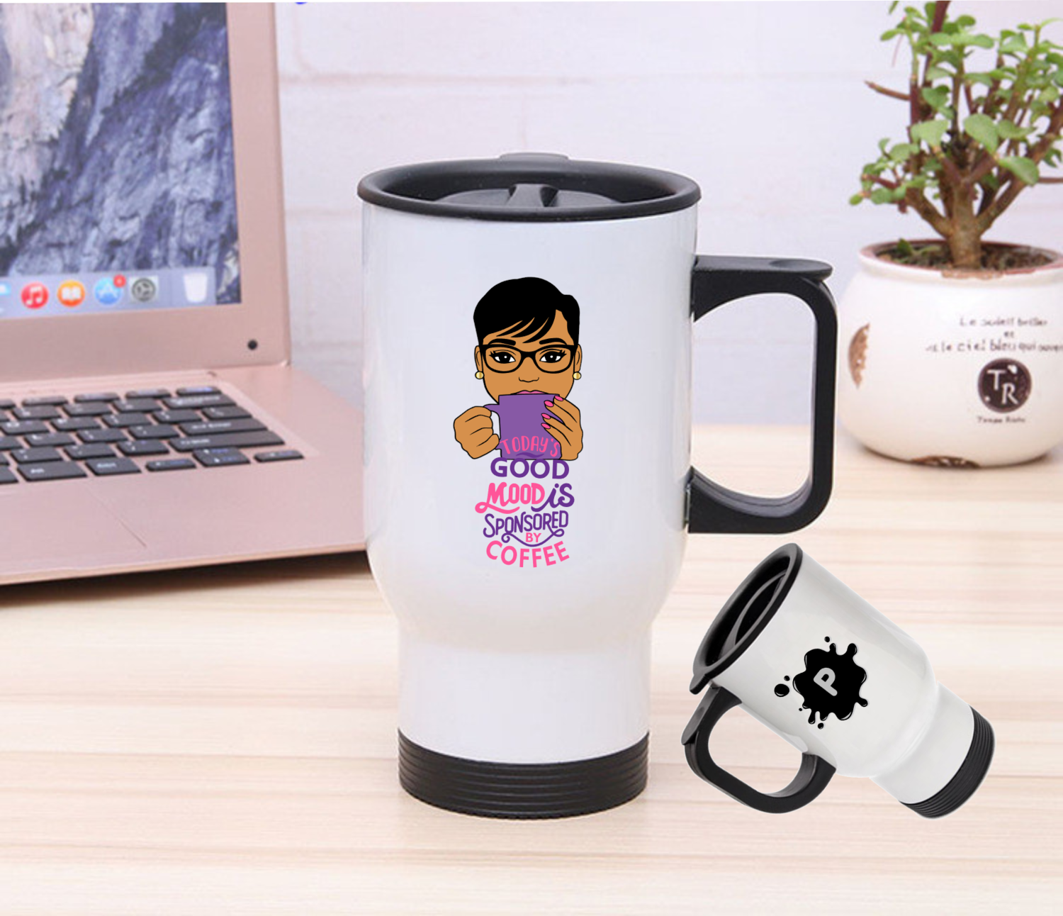 Personalized Stainless Steel Travel Mugs