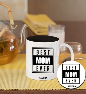 Personalized Mug &amp; Coaster Sets-Mom/Dad