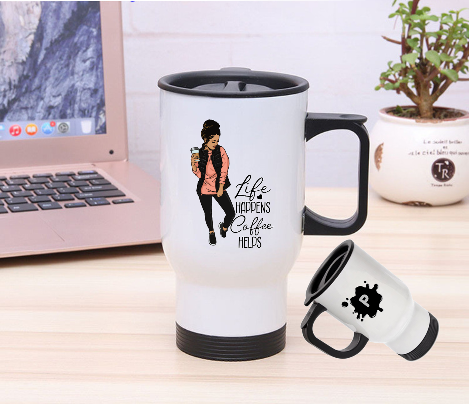 Personalized Stainless Steel Travel Mugs