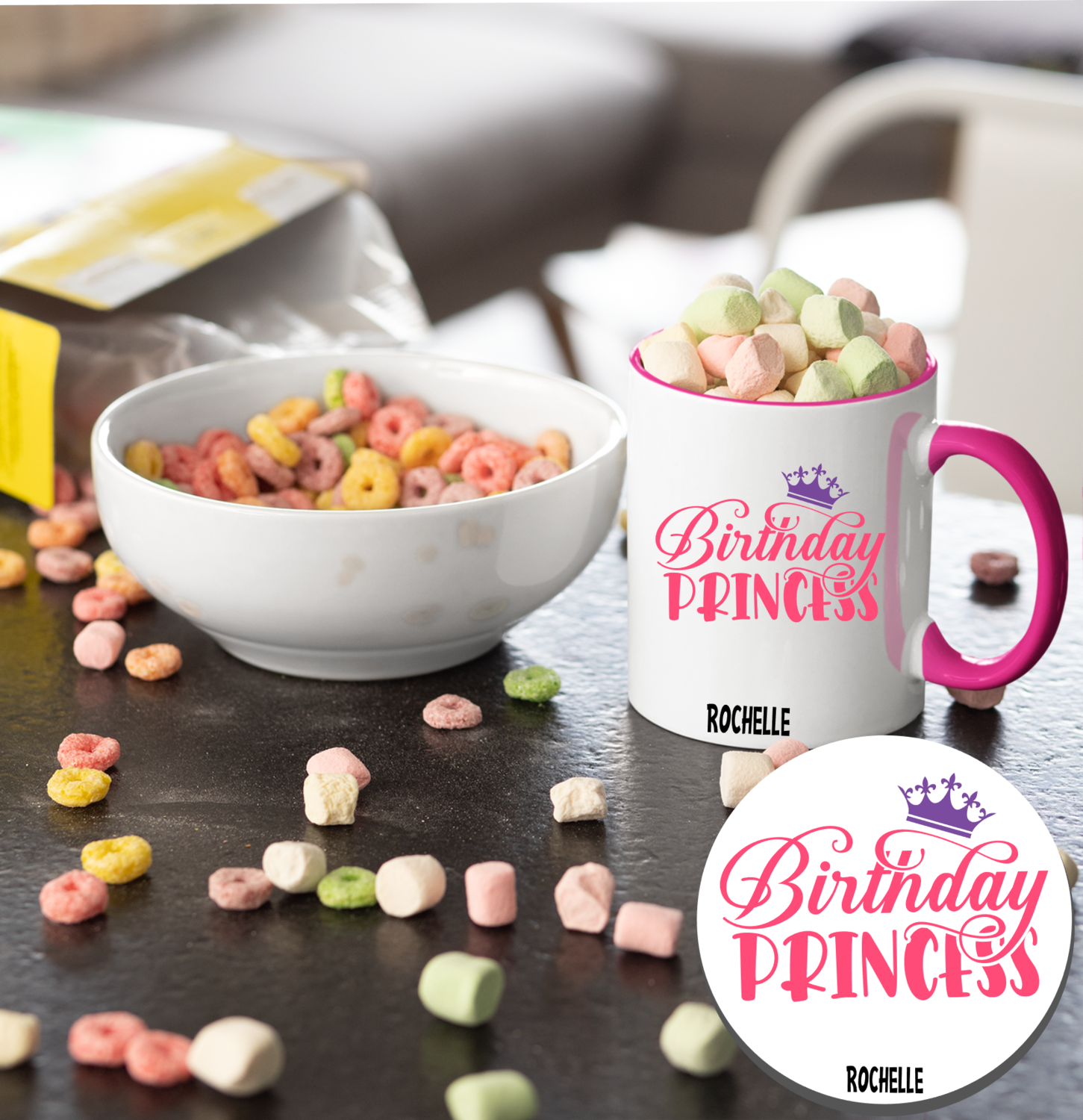 Personalized Mug &amp; Coaster Sets Kids-Birthday