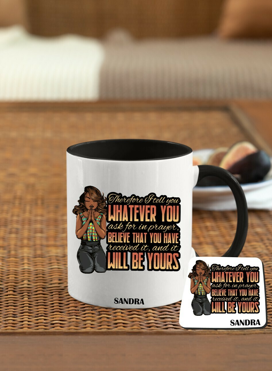 Mug &amp; Coaster Sets-Prayerful