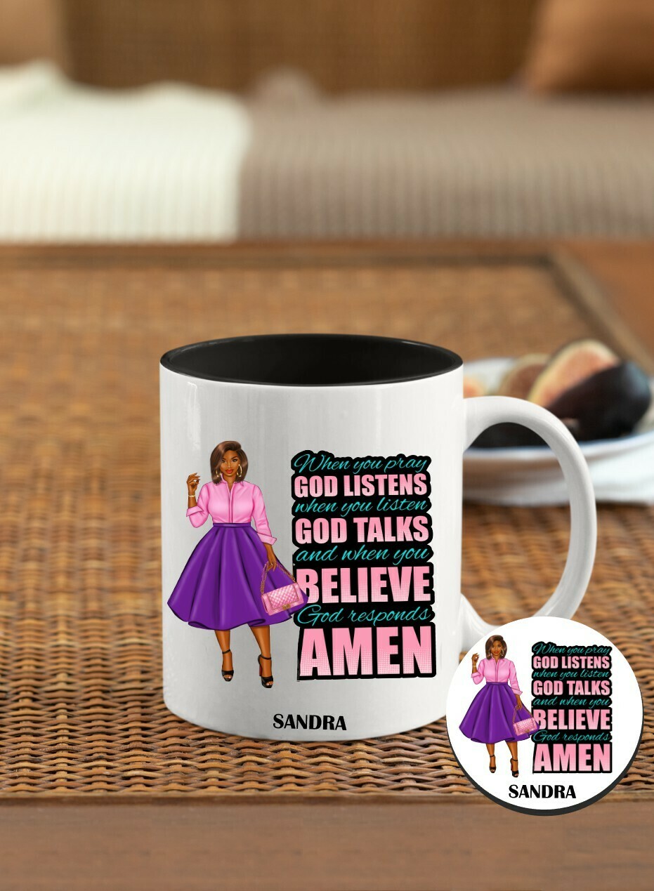 Mug &amp; Coaster Sets-Prayerful