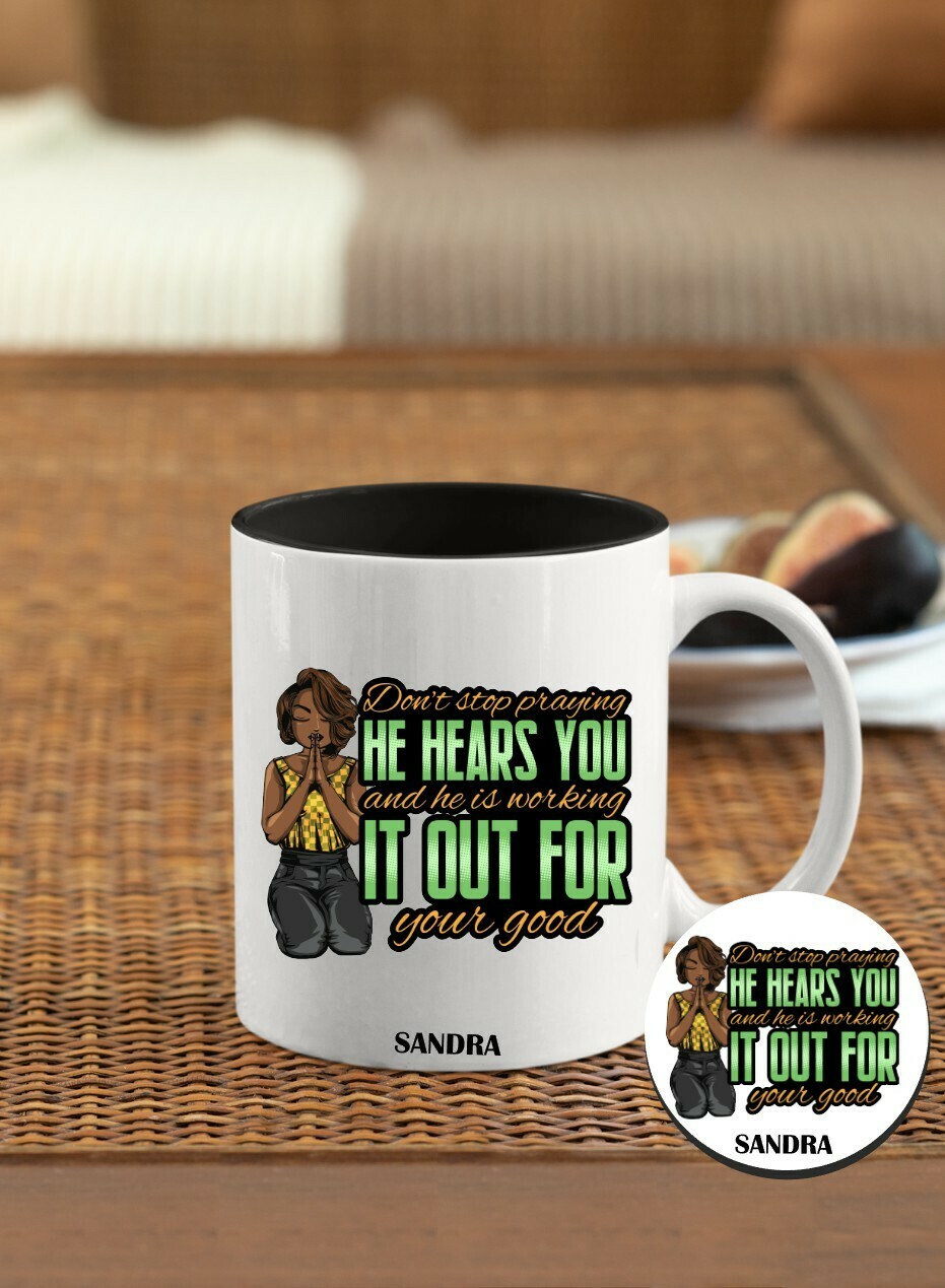 Mug &amp; Coaster Sets-Prayerful