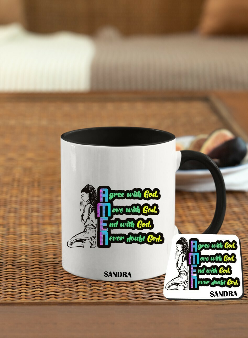 Mug &amp; Coaster Sets-Prayerful