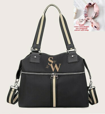 Large Personalized Tote Bags With Scarf