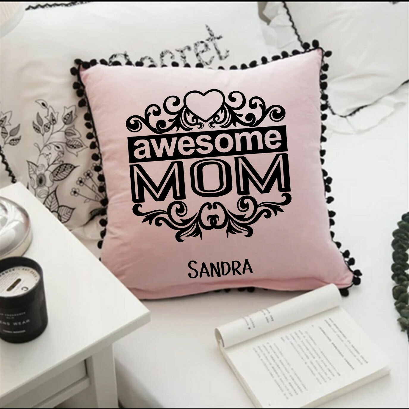Personalized Throw Pillows for Her-Gift for Mom-Customized gift for Her