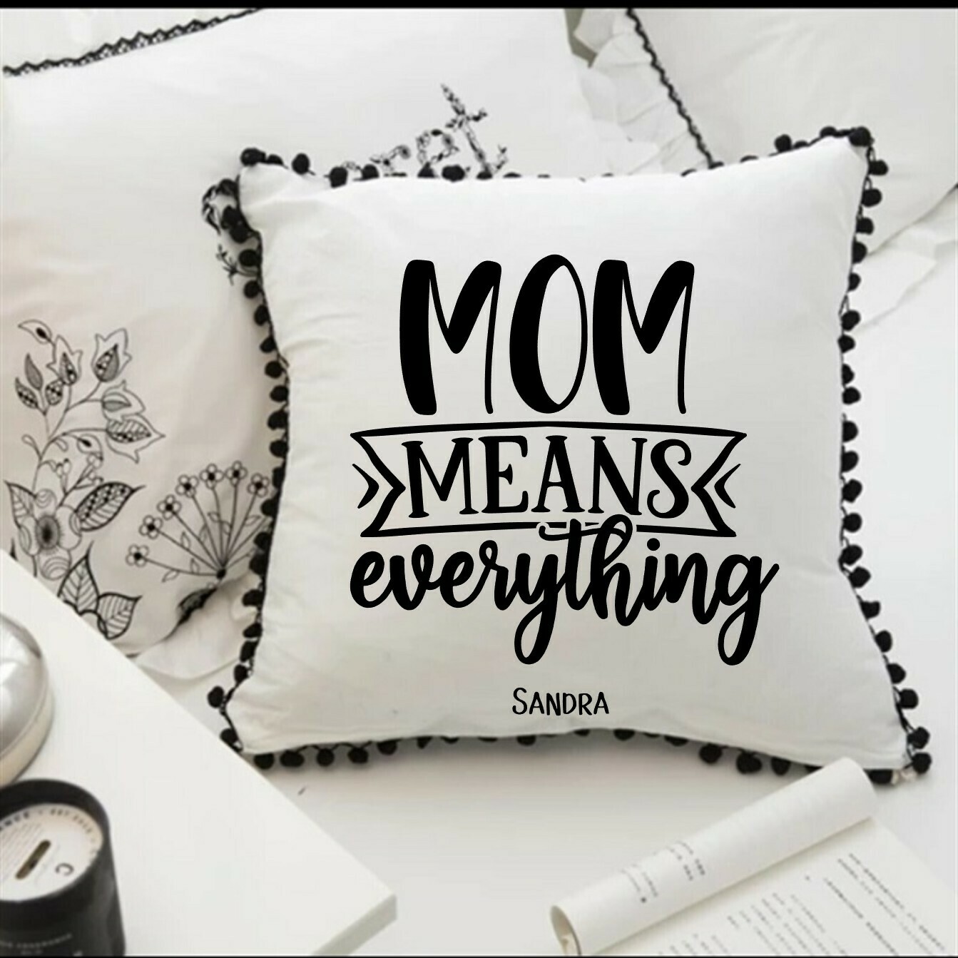 Personalized Throw Pillows for Her-Gift for Mom-Customized gift for Her
