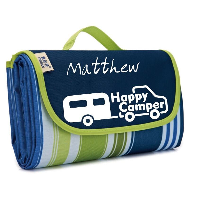 Personalized Leisure Mats, Selection: Happy Camper