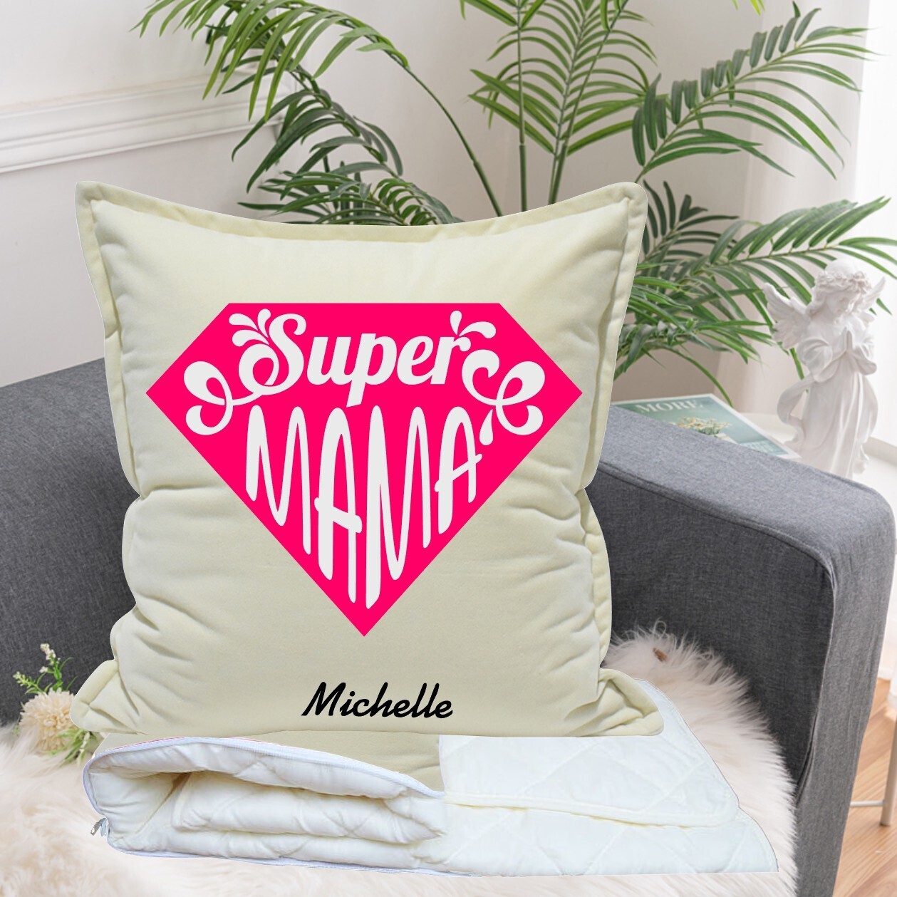 Personalized 2 in1 Pillow &amp; Quilt