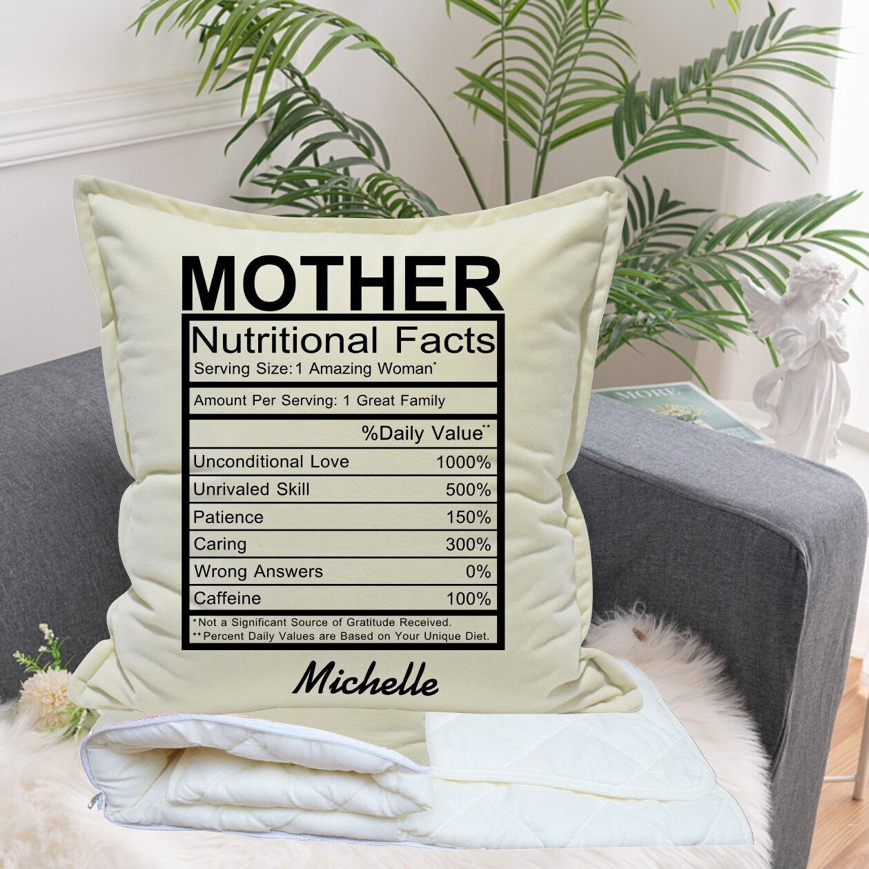 Personalized 2 in1 Pillow &amp; Quilt