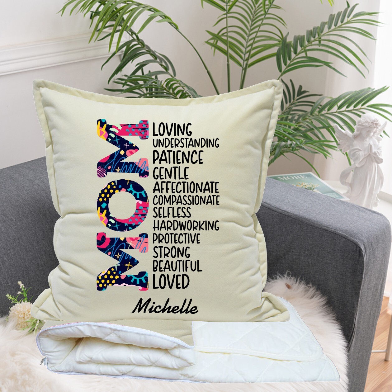 Personalized 2 in1 Pillow &amp; Quilt