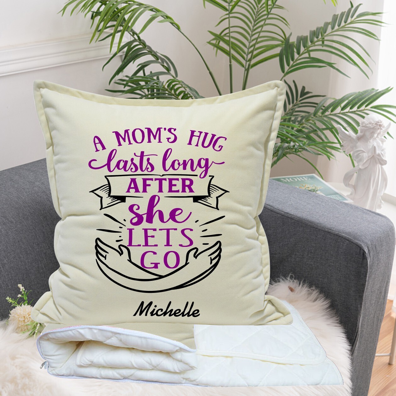 Personalized 2 in1 Pillow &amp; Quilt
